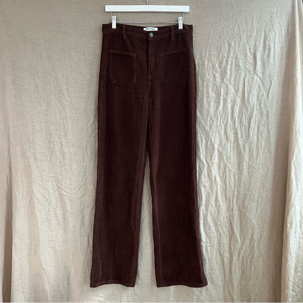 Reformation Brown Corduroy Pants
